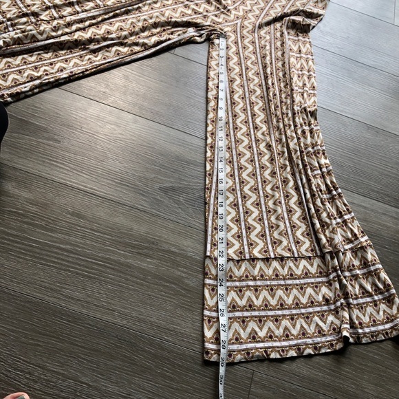 Anthropology Farm Rio Orange Brown Striped Wide Leg Palazzo Pants Size Small - Picture 8 of 10
